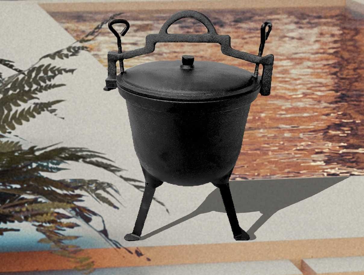 Kociołek Żeliwny NA PREZENT 8L na ognisko grill palenisko + GRATIS !!