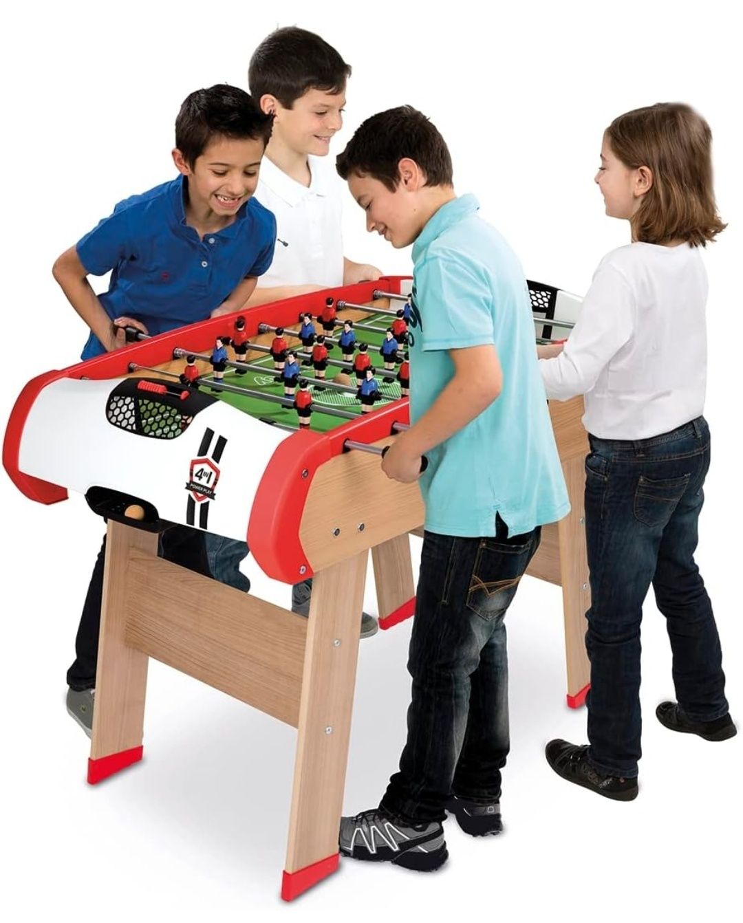 Smoby Babyfoot Powerplay 4 w 1-ping pong + hokej i bilard-struktura dr