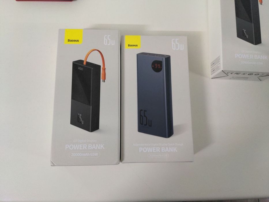 Baseus 20000 mAh 65W повер банк для ноутбуков