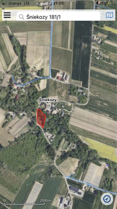 Sprzedam działkę, budowlaną, rolną   z warunkami zabudowy 2700m2