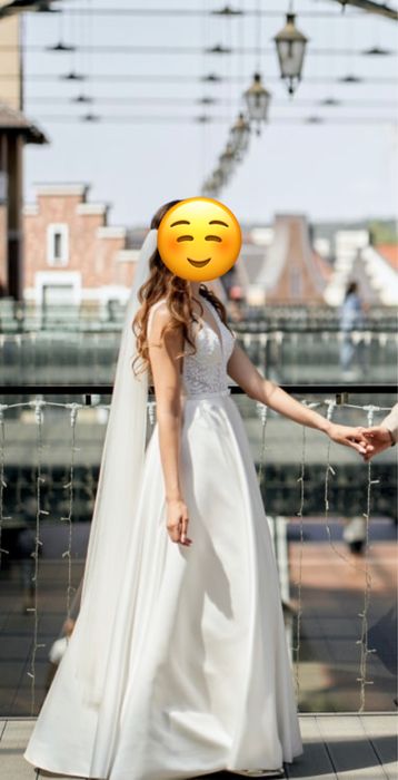 Весільна сукня А-силует, р.40/42 (XS)