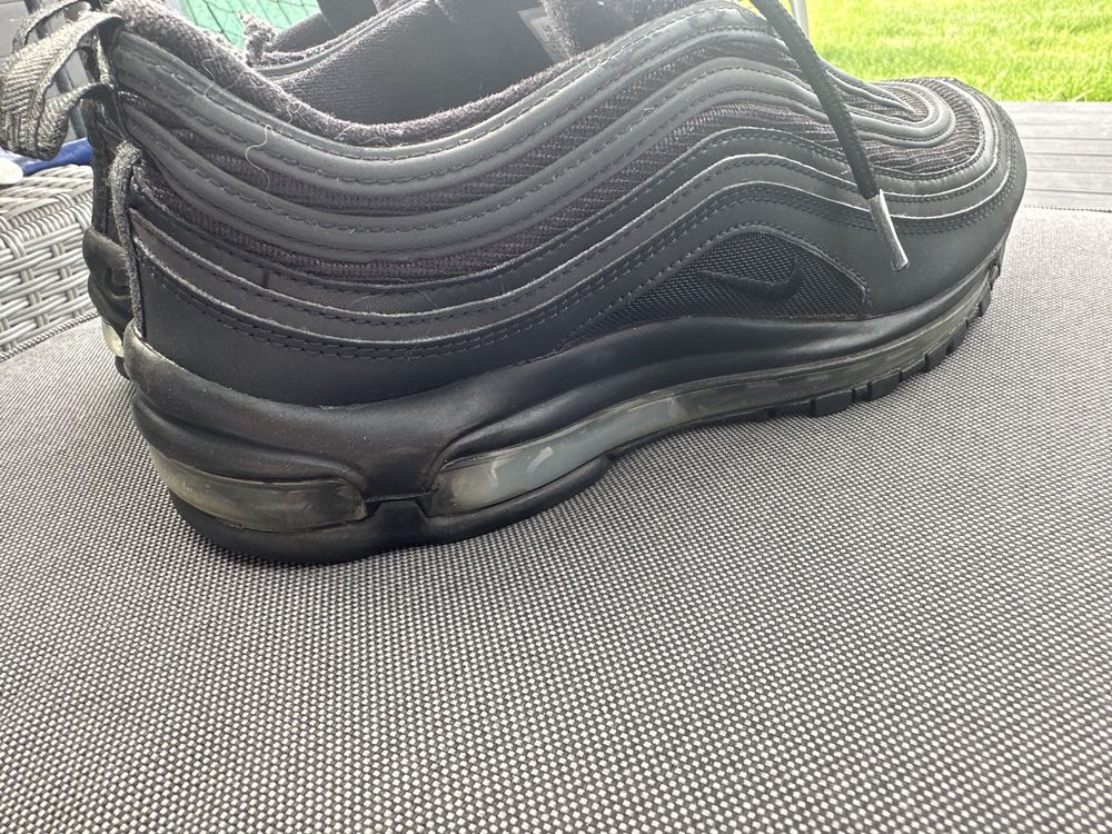 Męskie oryginalne Nike AirMax 97 używane 44 28 cm czarne