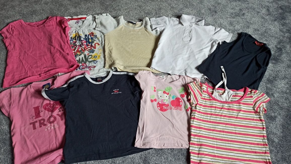 Podkoszulki zestaw 110, 116, t-shirt, bluzki, krótki rękaw
