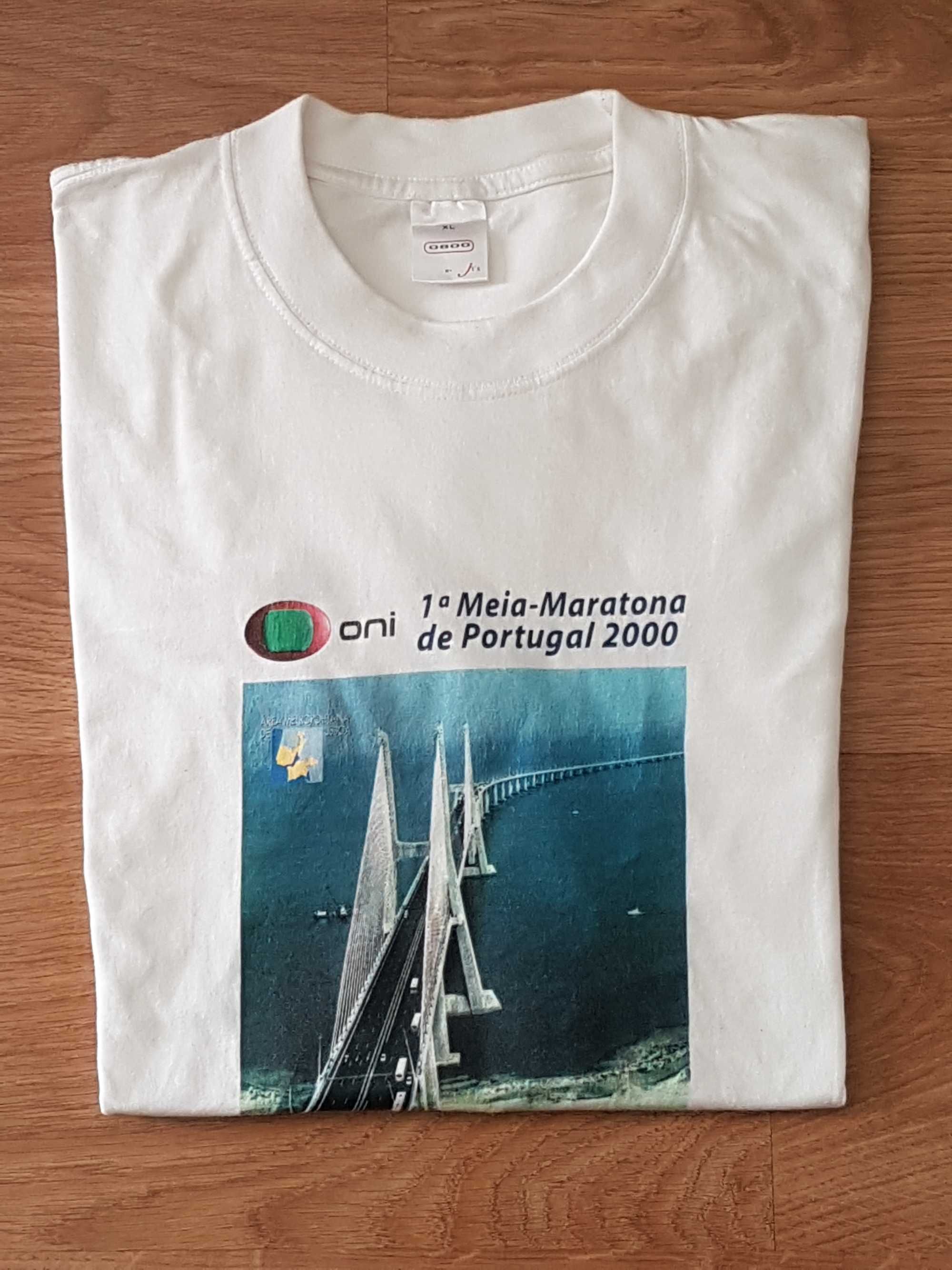 T-Shirt Adidas Meia Maratona Lisboa/Portugal anos Dois Mil a Dois mil