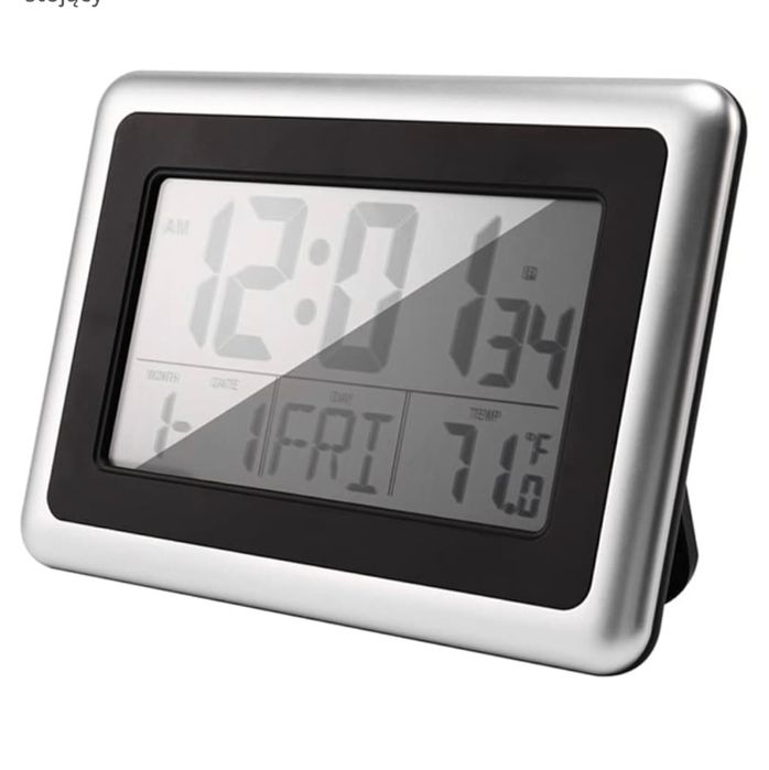 Duży cyfrowy budzik LCD z temperaturą i czasem