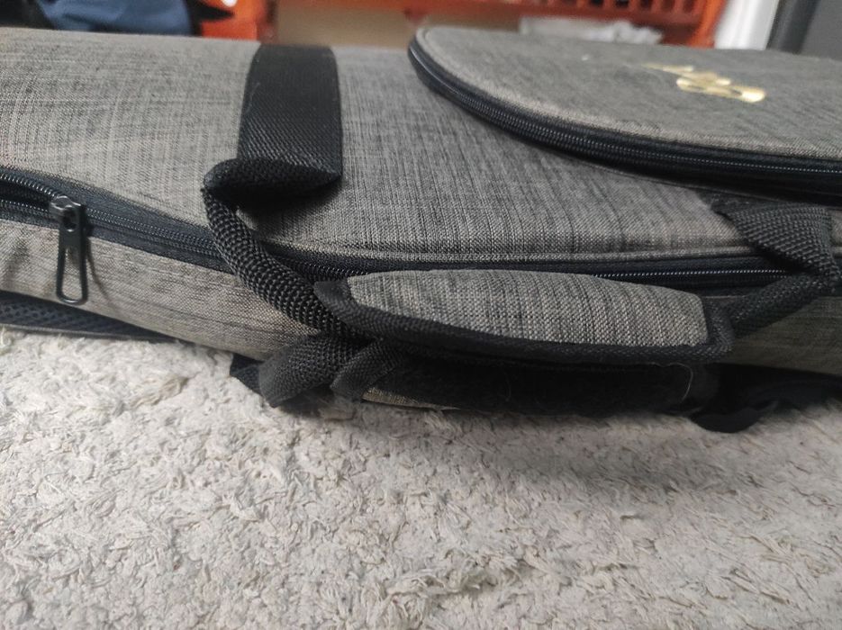 Чохол для бас гітари та ремінь для гітари синій