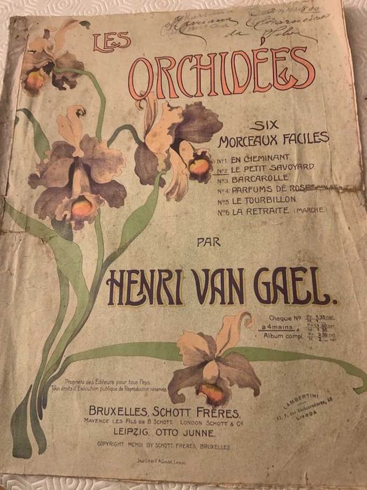 Partituras e outras peças musicais para venda