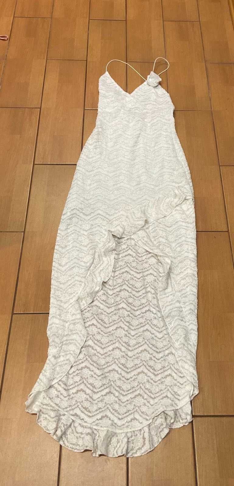 Платье коктельное белое,