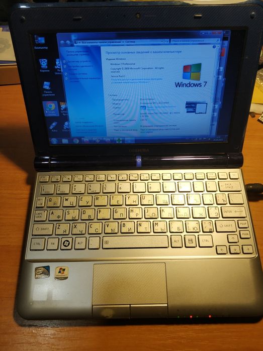 Нетбук 10.1" 1.5ghz 2 пам'яті та ssd 60, вебкамера