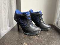 Nike air heels black blue high heels buty na obciace