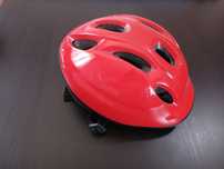 Capacete de ciclismo vermelho p/ crianças