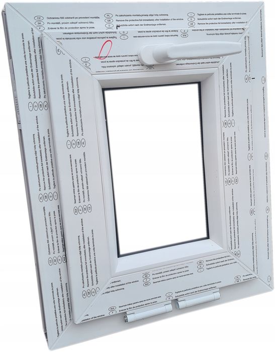 OKNO KacprzaK 40X45 Okna NOWE Zewn Złoty Dąb PCV