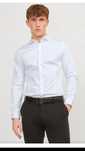 M Jack & Jones Koszula Parma biznesowa biała Super Slim Fit bawełniana