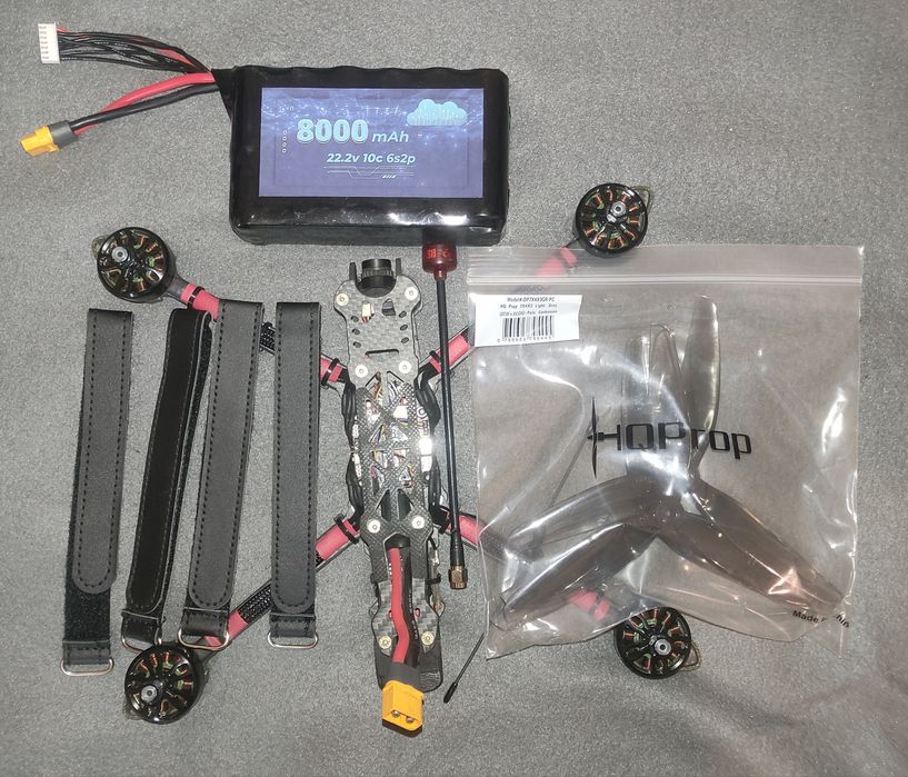 FPV дрон 7 дюймів, 5,8 GHz відео, ELRS 900 mHz