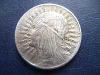 Stare monety 5 złotych 1933 Jadwiga 2RP srebro Rysy