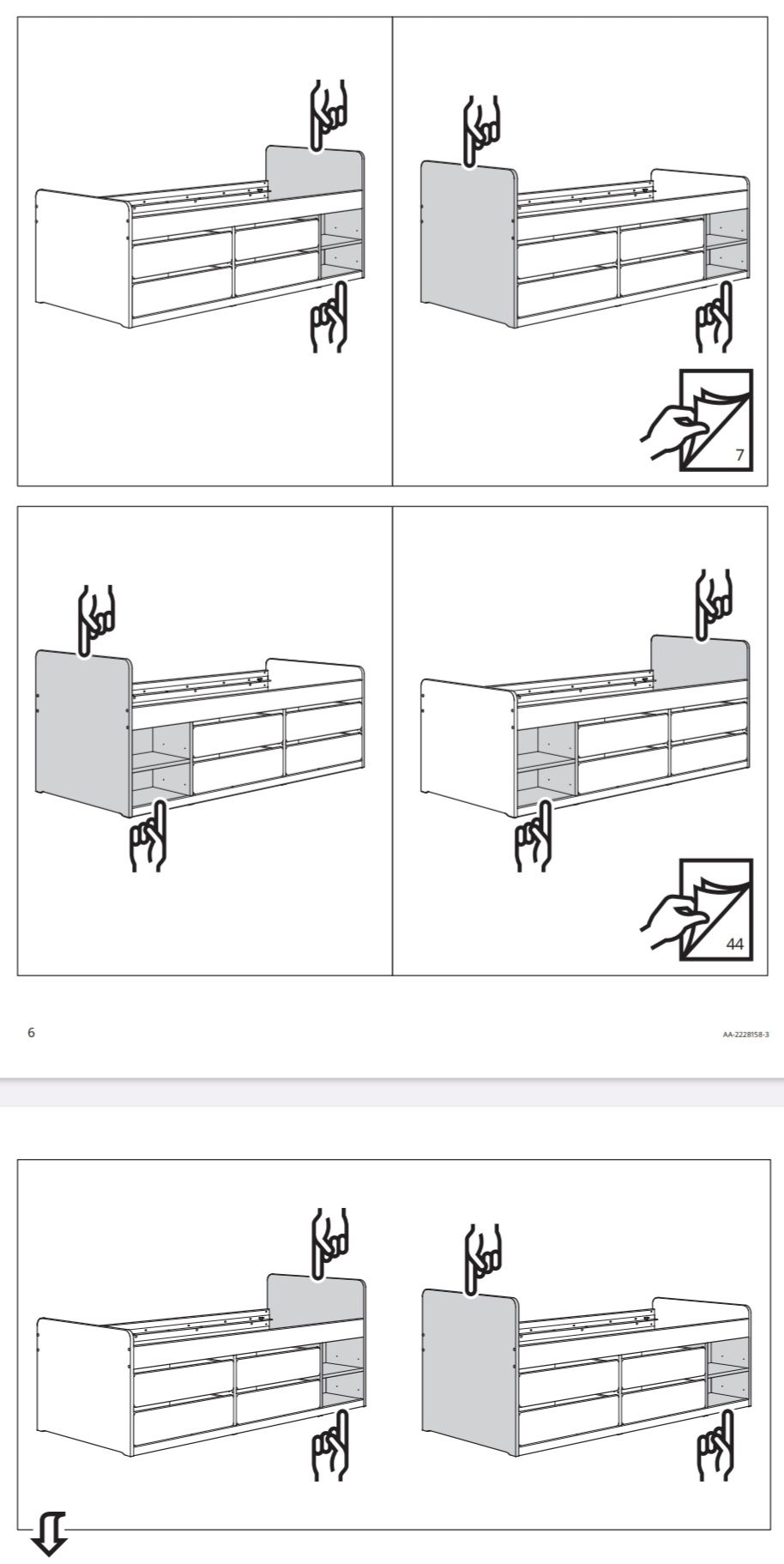 Łóżko rama łóżka IKEA
