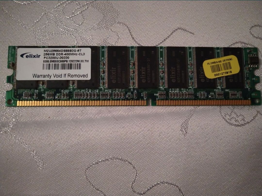 Karta sieciowa Gembird NIC-R1  i Pamięć RAM Elixir 256MB 400Mhz
