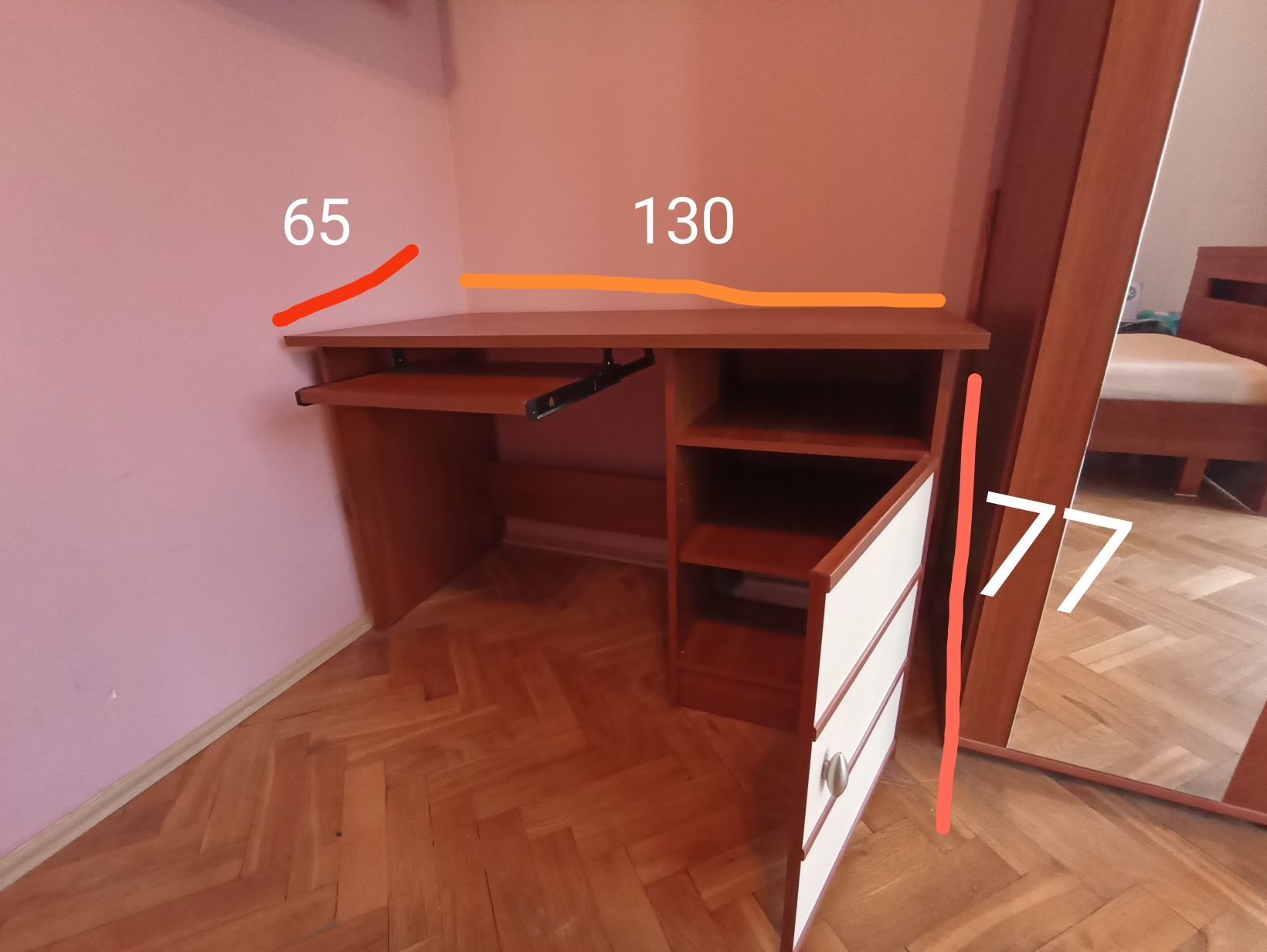 Meble do sypialni pokoju VOX Romeo i Julia szafa narożna łóżko biurko.