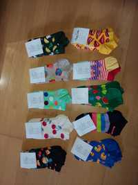 6 par skarpet Happy Socks krotkie