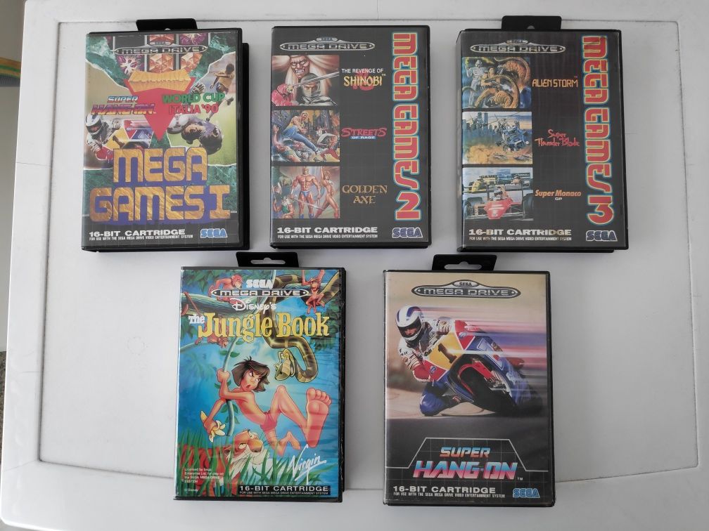 Jogos Sega Mega Drive + Consola Mega Game II