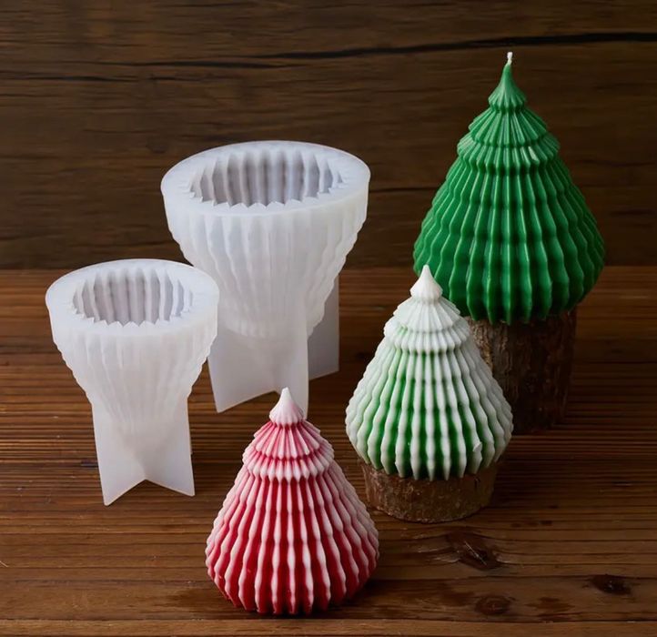 Dwie formy silikonowe choinki / forma silikonowa choinka mała i duża