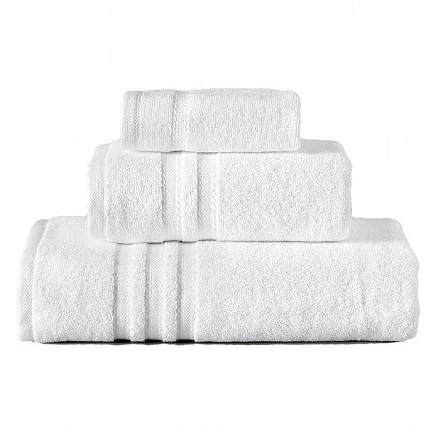 Ręcznik 30x30 kąpielowy do rąk BAWEŁNIANY Prestiż 550g/m2 biały