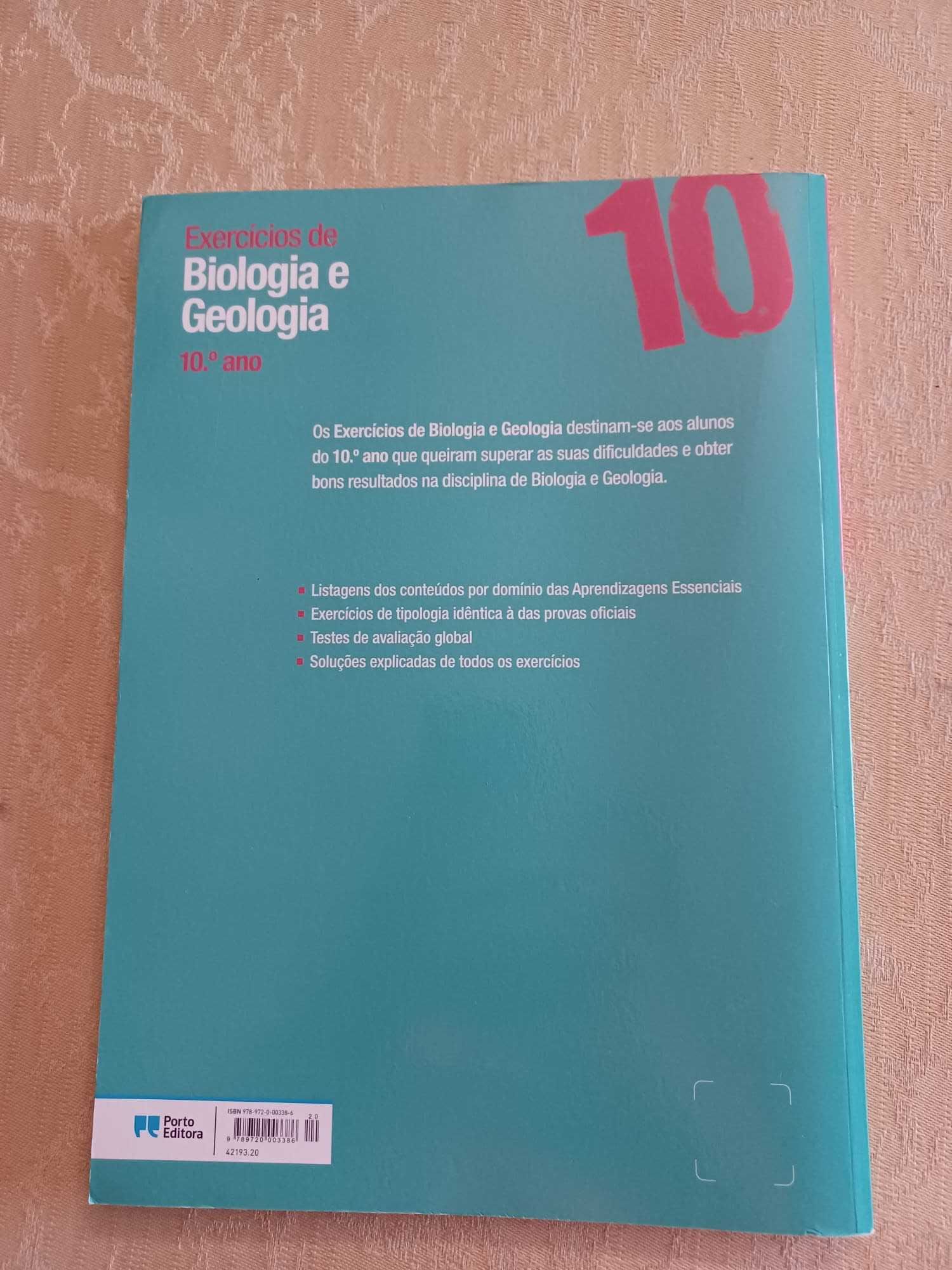 Exercícios de Biologia e Geologia - 10.º ano (COMO NOVO)
