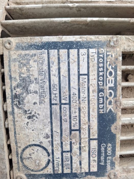 Sprężarka do agregatu, silnik elektryczny 6 kw