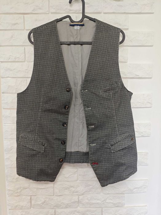 Mason's колекційна жилетка р. М сіра чоловіча класична вінтаж