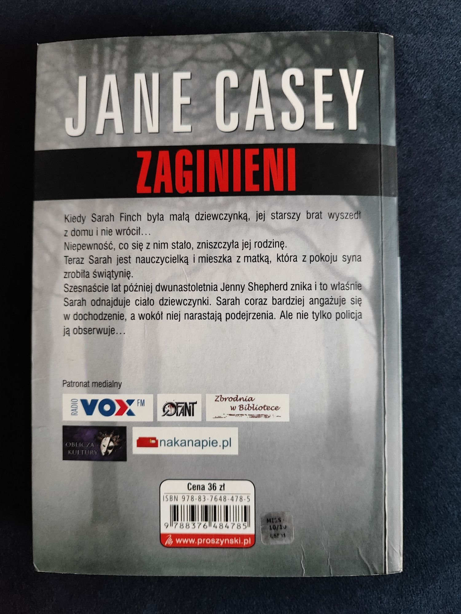 Książka "ZAGINIENI" Jane Casey