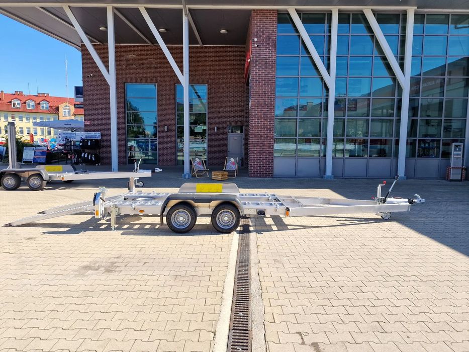 Przyczepa CLM FLY 500 lekka aluminiowa o ładowności 3t ! Fabrycznie nowa od Dealera w Polsce! Przyczepa aluminiowa lekka pod maszyny budowlane DMC do 3,5t na prawo jazdy kat.B+E Przyczepa Do Transportu Maszyn Budowlanych CLM Trailer  Lekka aluminiowa przy
