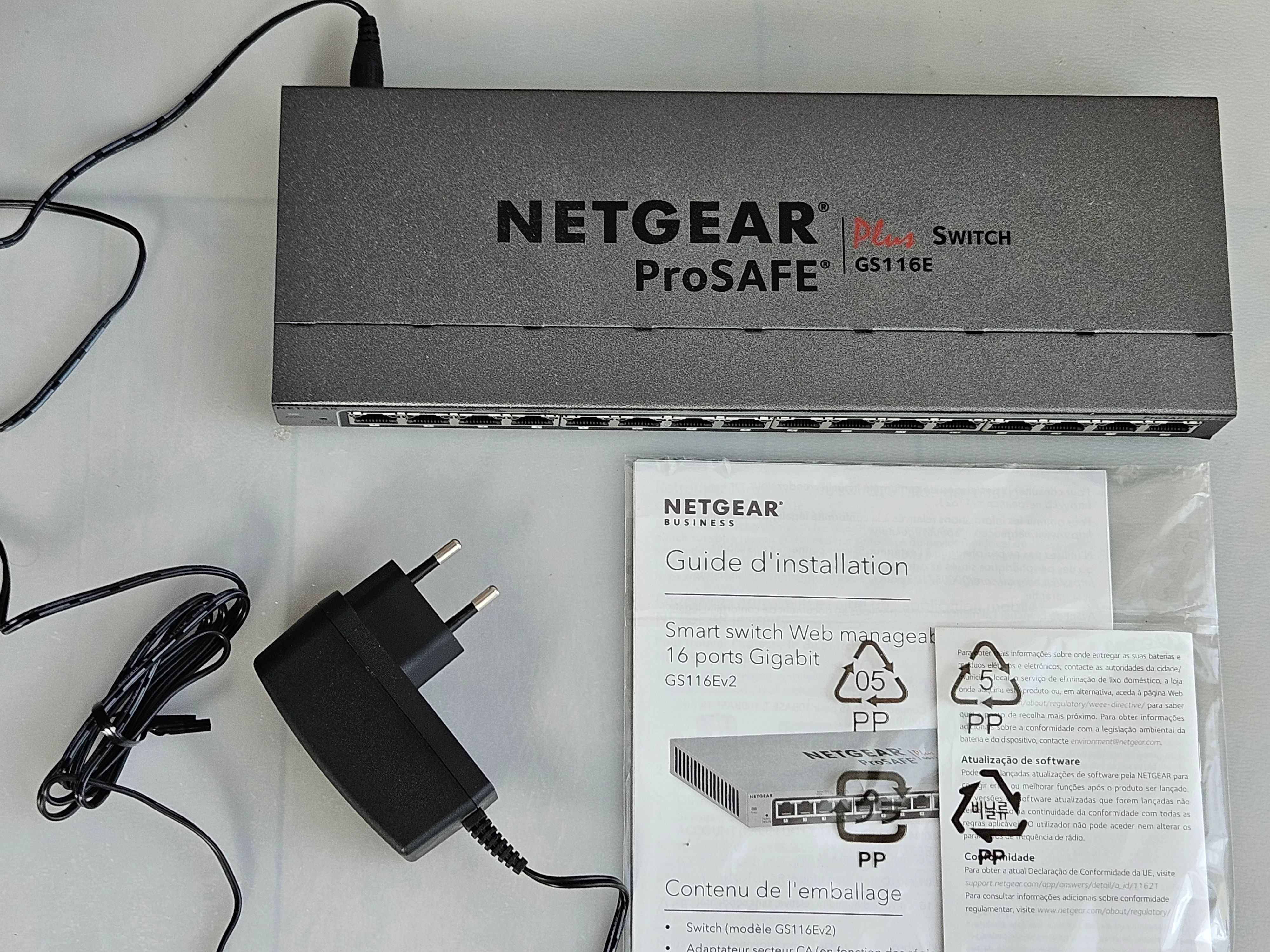 Switch Netgear ProSafe GS116Ev2 – 16-portów Gigabit – sprawny, używany
