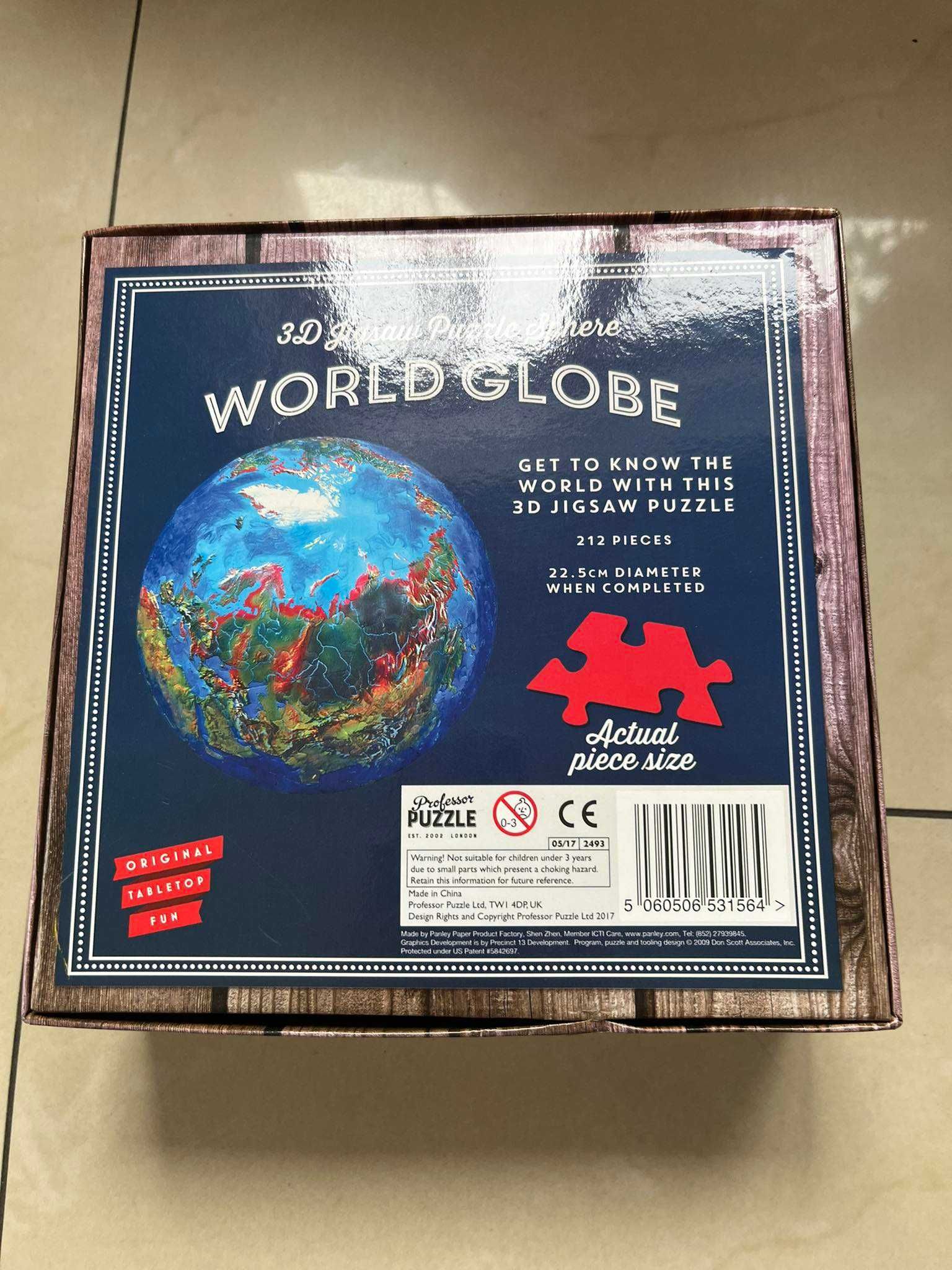 Puzzle 3D World Globe kula ziemska 212