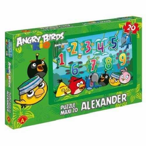 Cyferki puzzle maxi 67 x 47 wiek 3+ Angry Birds