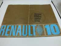 Folder Prospekt Reklamowy RENAULT 10  1968R