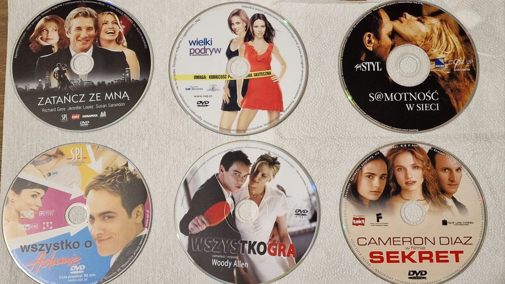 Filmy DVD - pakiet 18 płyt