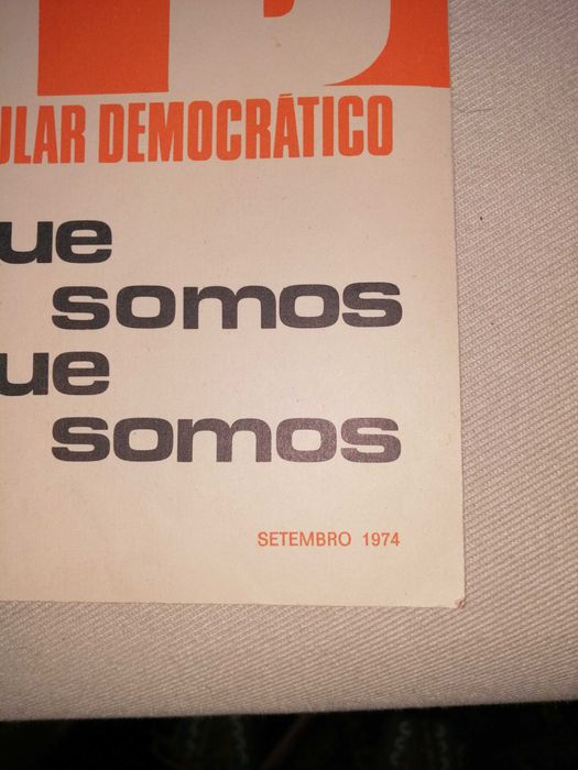 Panfletos/Publicações Políticas - PPD de 1974