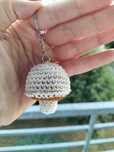 Pieczarka na szydełku. Brelok na szydełku. Breloczek handmade