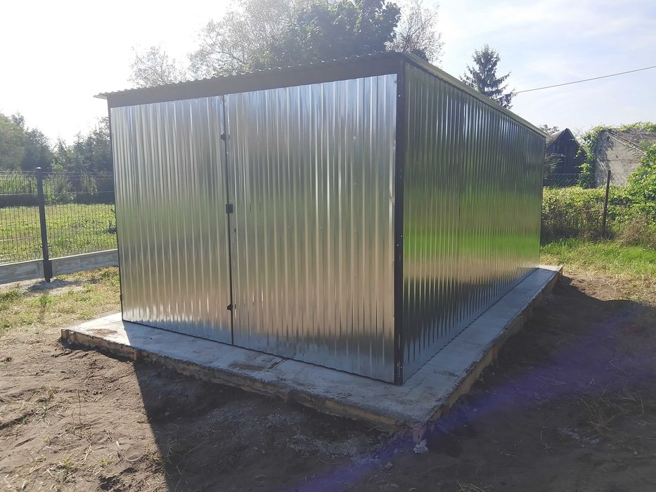 Garaż blaszany 3x5 Ocynk