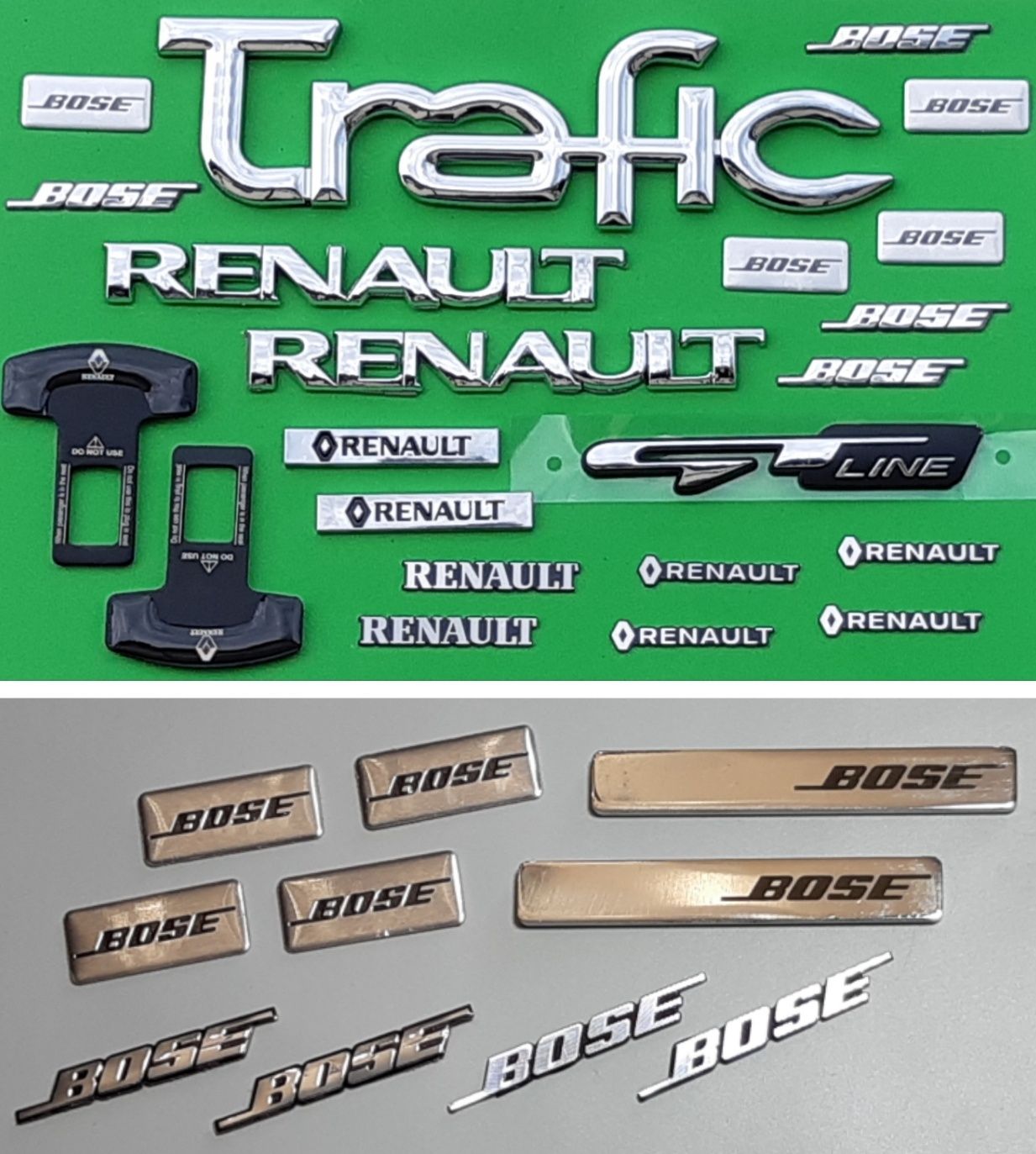 Шильдик Емблема напис Renault TRAFIC Megane Kangoo Logan BOSE GT-line