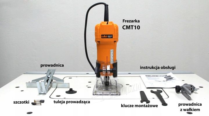 Cmt Frezarka Ręczna Cmt10 Trymer 6,35 6 8mm Frezy
