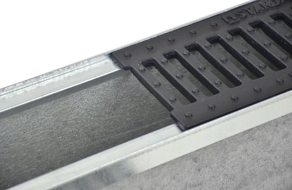 Kanał Odpływ DN100 H130 C250 13x14cm korytko betonowe ruszt żeliwny