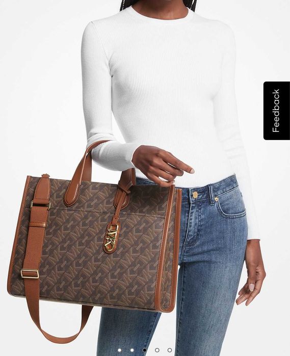 сумка-тоут Michael Kors Gigi Large Empire Signature Logo Tote