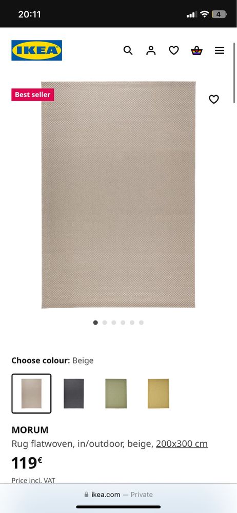 Tapete ikea beje interior ou exterior