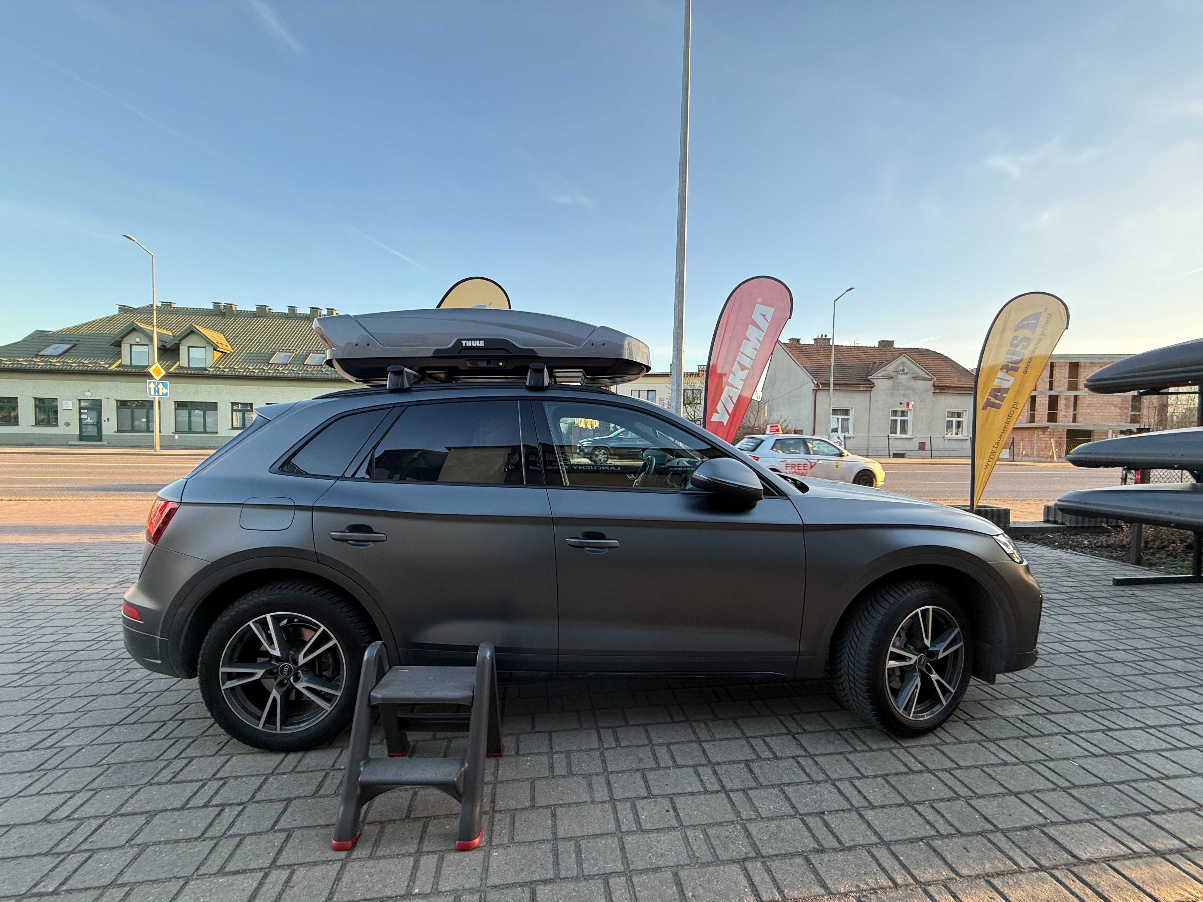 Box dachowy Thule Motion XT L (2025 r.) + pokrowiec – Stan idealny