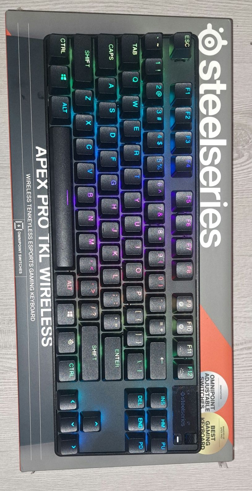 Klawiatura SteelSeries  Apex Pro TKL Wireless - Jak nowa