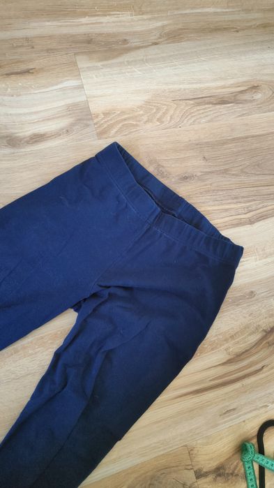 Spodnie legginsy adidas 38-40 eu elastyczne granatowe