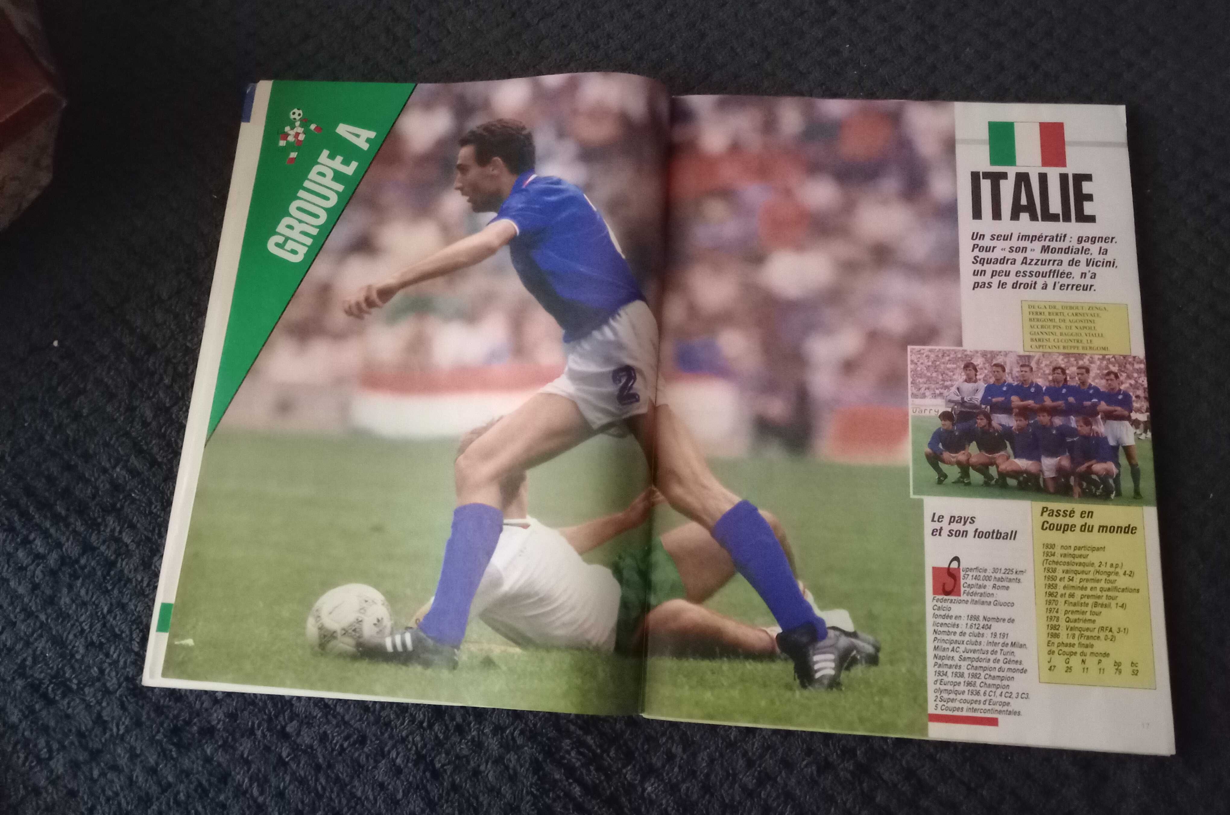 Revista Onze Mondial - Guia completo tudo do Mundial de 1990 - Serie 3