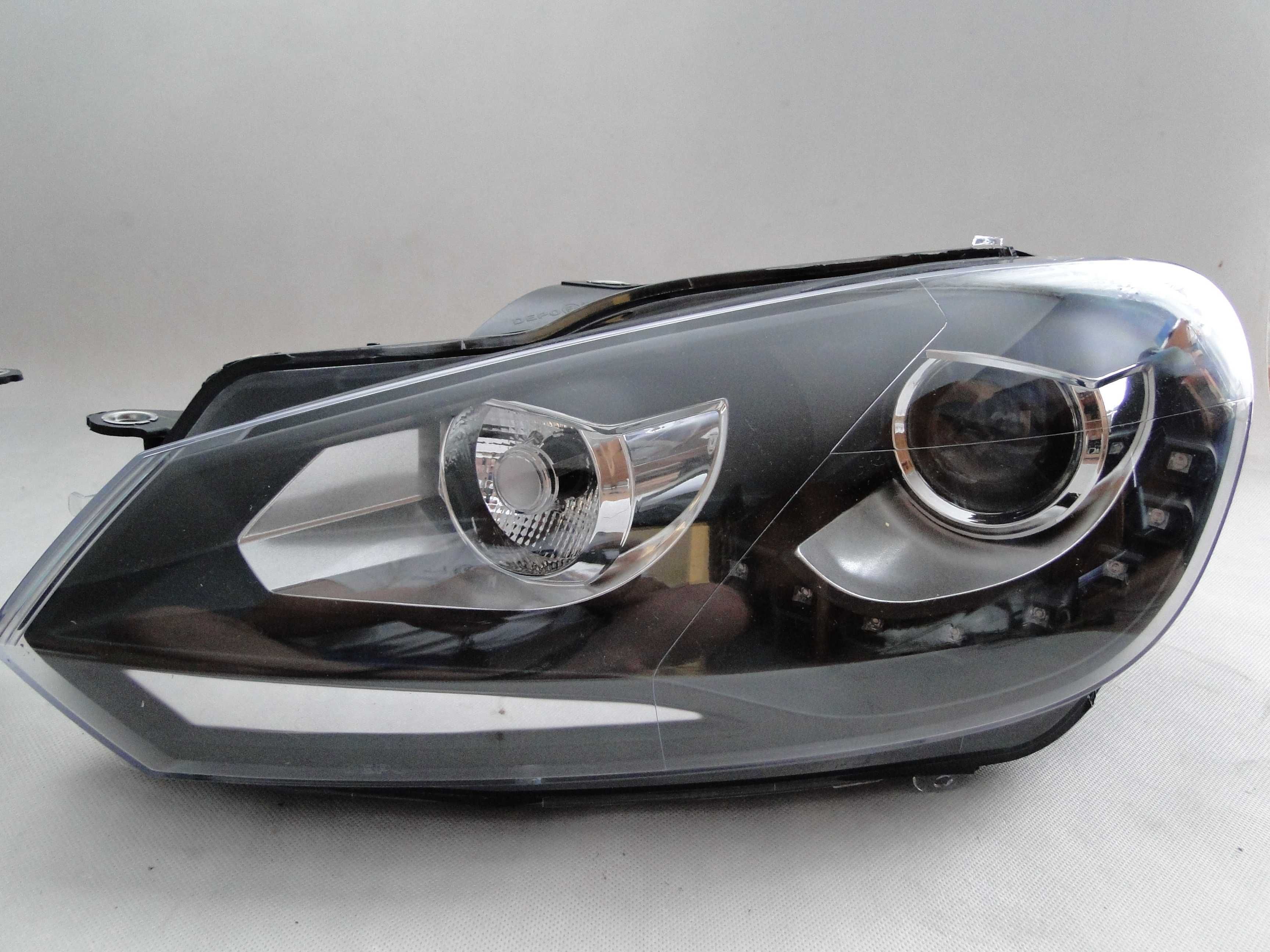 Reflektor Lampa LEWA przednia przód VW GOLF 6 VI 08-12 DEPO LED H7
