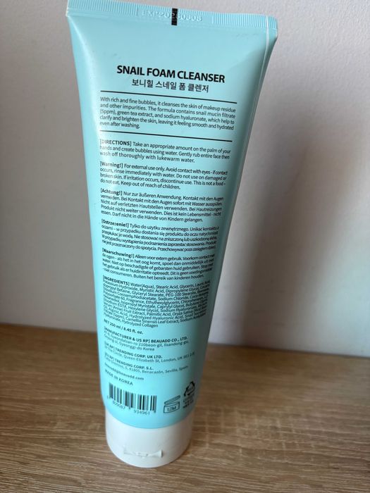 Pianka do mycia twarzy Bonnyhill Snail Foam Cleanser